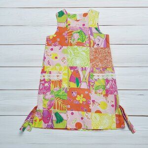 Lilly Pulitzer Frog and Floral Shift Dress Size 7